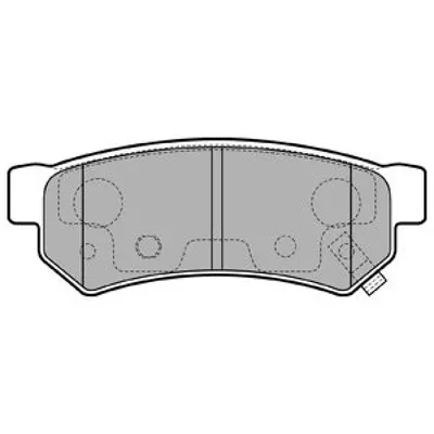 Set placute frana, frana disc DELPHI LP3305