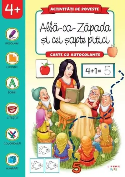 Activități de poveste. Albă-ca-Zăpada și cei șapte pitici - Paperback - ***