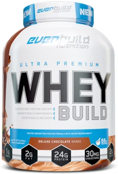Ultra Premium Whey Build, coacăze, 2.27 kg, Everbuild