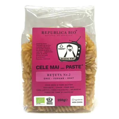 Cele mai…PASTE Reteta 2 Orez Porumb Naut, fara gluten, ecologic, 250g, Republica BIO