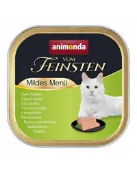 ANIMONDA Vom Feinsten Mild Menü hrană umedă tip pate pentru pisici cu curcan 100 g