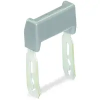 Staggered jumper; insulated; from 1 to 8; Spacing: 5 mm; suitable for 2-conductor female plugs; gray