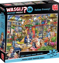 Puzzle-ghicitoare Jumbo din 1000 piese - Nebunia pisicilor