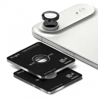 Folie de protectie Camera Spate Ringke pentru Apple iPhone 17 Air, Sticla Securizata, Neagra