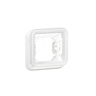 Plate support Plexo IP55 antibacterial - 1 module - modular - Artic alb