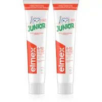 Elmex Junior 6-12 Years Pasta de dinti pentru copii. 2 x 75 ml