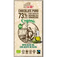 Ciocolata neagra cu 73% cacao si ulei de masline Bio, 100g, Chocolates Sole