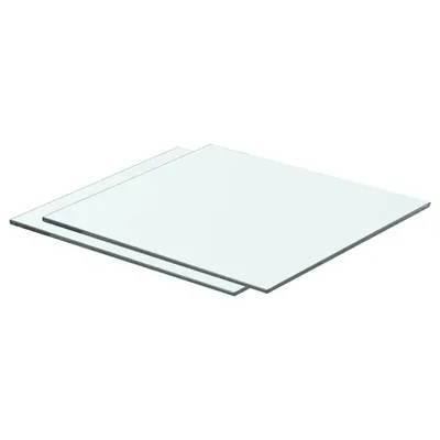 vidaXL Rafturi, 2 buc., 40 x 30 cm, panouri sticlă transparentă