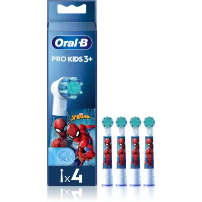 Oral-B PRO Kids 3+ capete de schimb pentru periuta de dinti pentru copii Spiderman 4 buc