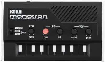 Sintetizator cu bandă Korg - Monotron, analogic, negru