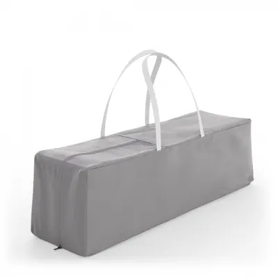 Patut pliabil pentru copii Kinderkraft Leody UP Grey cu 2 nivele, dimensiuni 120x60 cm