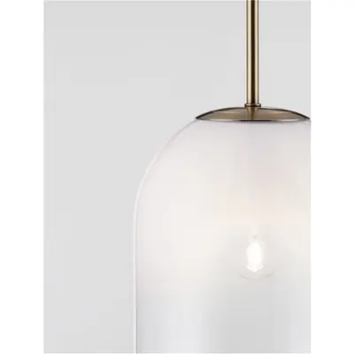 Lampa suspendata CHRYSI Alama aurie Metal Gradient Alb Sticla LED G9 1x5 Wat 230 Volt IP20 Fara bec