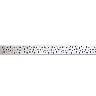 Capac pentru rigola dus din otel inoxidabil, crom, mat, 850 mm Alcadrain BUBLE-850M