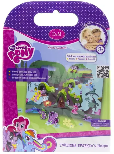 Joc creativ cu stickere Revontuli Toys Oy - Micul meu ponei, Casa lui Sparkle