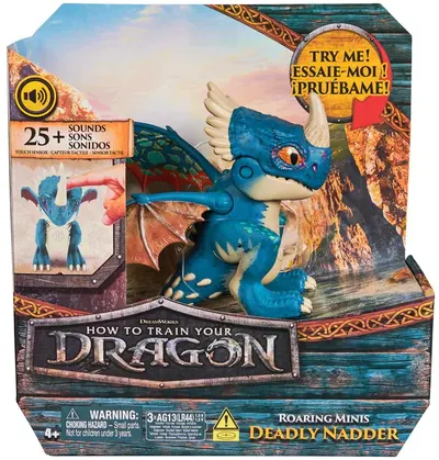 Mini dragon interactiv DreamWorks Dragons - Daddly Nadder, cu 25 de sunete