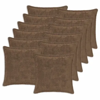 vidaXL Husă pentru pernă 12 buc. HOUTEN Maro deschis 50 x 50 cm
