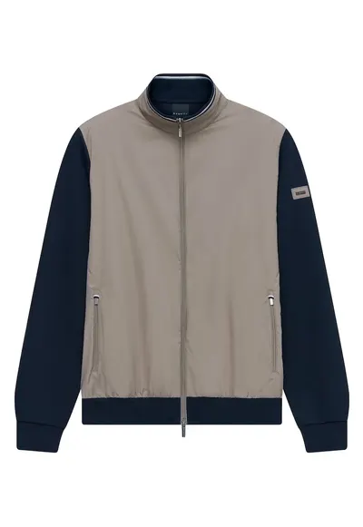 Geaca de tranzitie - bumbac - bej - exterior 90% bumbac