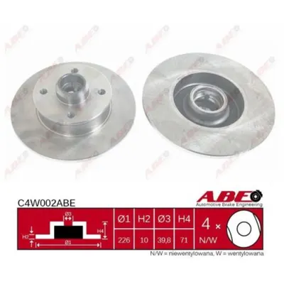 Disc frana ABE C4W002ABE
