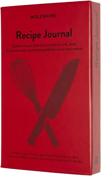 Caiet cu copertă tare Moleskine Passion - Pentru rețete de gătit, roșu