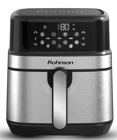 Friteuză Rohnson - Air Fryer R-2839, 1500W, neagră/gri