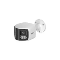 Camera supraveghere exterior IP cu lentila si iluminare duala Dahua WizSense IPC-PFW2849S-A180-E2-S-PV-0280B, 2 x 4 MP, 2 x 2.8 mm, IR/lumina alba 25/20 m, detectie AI, microfon si difuzor, alarma, slot card, PoE