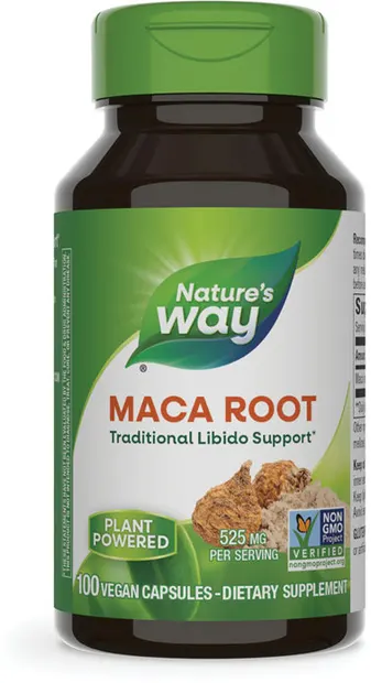 Maca root, 525 mg, 100 capsule, Nature’s Way