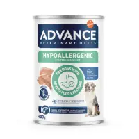 ADVANCE VETERINARY DIETS Hypoalergenic, XS-XL, Păstrăv, dietă veterinară, conservă hrană umedă câini, alergii, (pate), 400g