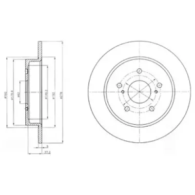 Disc frana DELPHI BG4222