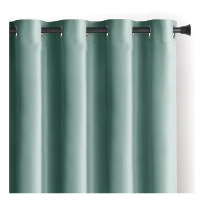 Draperie verde-deschis dimout (semi-opacă) din catifea 140x270 cm Eyelets – Restilo