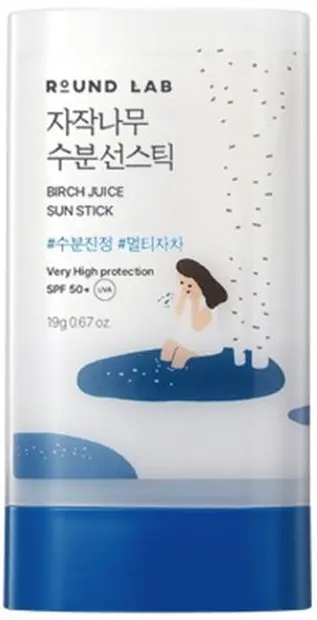 Round Lab Birch Juice Stick de protecție solară, SPF50+, 19 g
