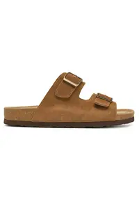 Papuci dama - piele naturala - maro - eleganti