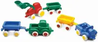 Jucărie Viking Toys - Mini masini cu remorci, 15 cm, asortiment