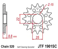 JT - Pinion MX (fata) JTF1901SC, 14 dinti - KTM EXC SX SX-F