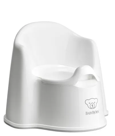 Olita cu protectie spate Potty Chair BabyBjorn white