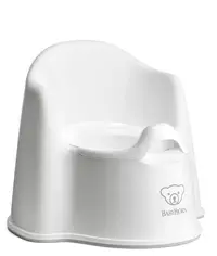 Olita cu protectie spate Potty Chair BabyBjorn white
