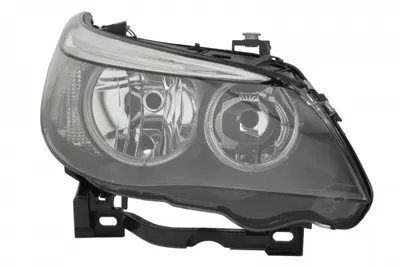 Far dreapta (H7, reglaj electric, cu motoras, fundal negru) BMW Seria 5 (E60), Seria 5 (E61)