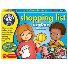 Joc educativ in limba engleza Lista de cumparaturi Haine