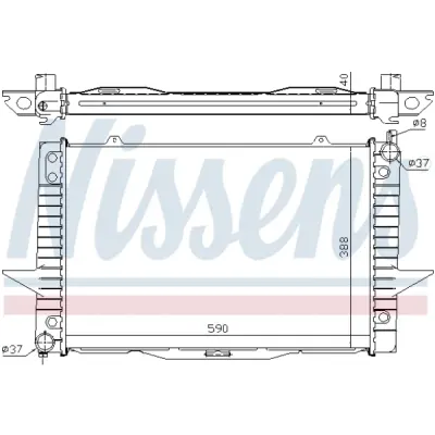 Radiator, racire motor NISSENS 65546A