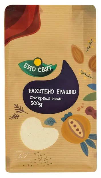 Făină bio de năut, 500 g, Biosvyat