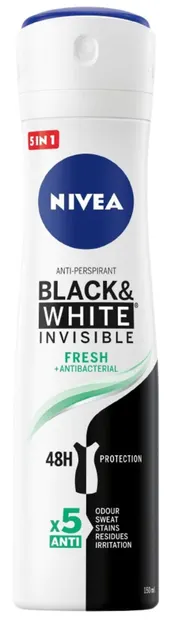Nivea Spray deodorant Black & White, Fresh, 150 ml