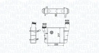 Compresor intercooler potrivit AUDI A4 B6, A4 B7, A6 C5 1.9D 2.0D 11.00-03.09