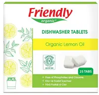Pastile pentru masina de spalat vase Friendly Organic - 25 buc., lamaie