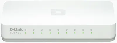 Switch D-Link - GO-SW-8E, 8 porturi, alb