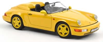 Model de colecționar NOREV Modern: Mașini - Porsche 911 Speedster, Speed Yellow, 1993