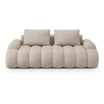 Canapea maro deschis 200 cm Linz – Cosmopolitan Design