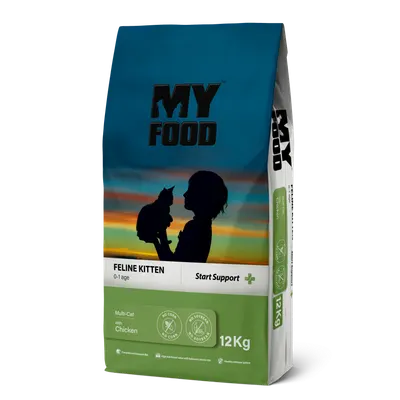 Hrană uscată pentru pisică, Junior, MyFood, Pui, 12kg, Start Support Engros