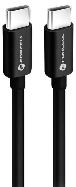 Cablu Forcell - F-Energy C338, USB-C/USB-C, 60W, 3m, negru