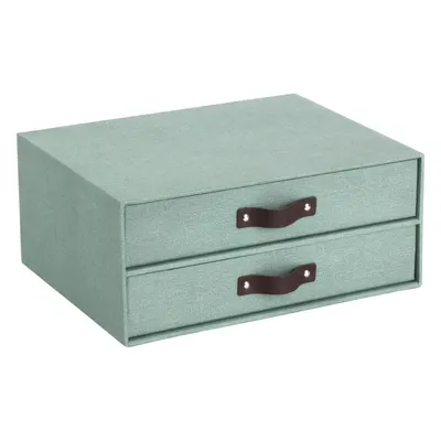 Organizator verde pentru sertar din carton Birger Canvas Paper Laminate – Bigso