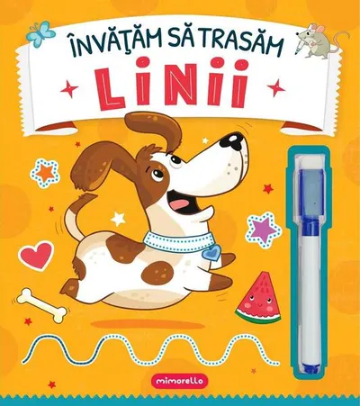 Învățăm să trasăm linii + marker - Paperback