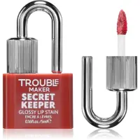 Trouble Maker Secret Keeper Lip Gloss Stain ruj pentru un efect de lunga durata culoare Shifty Biz Rose Nude 5 ml